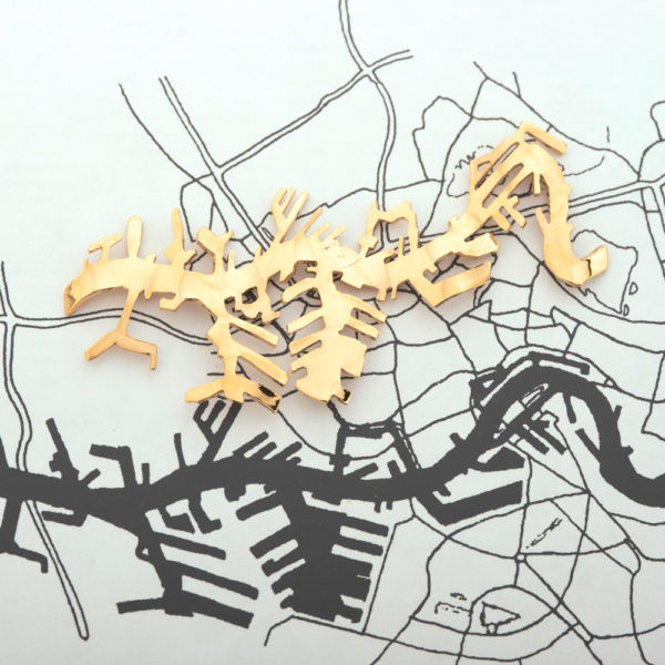 Rotterdam - Brooch - Gilded - Image 4