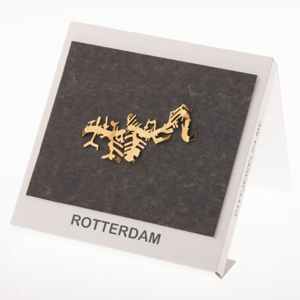 Rotterdam - Brooch - Gilded - Image 3