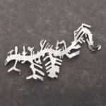 Rotterdam - Brooch - Chrome
